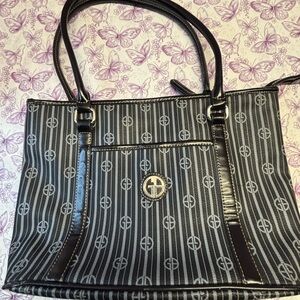 Stylish Black Patterned Women's Bag